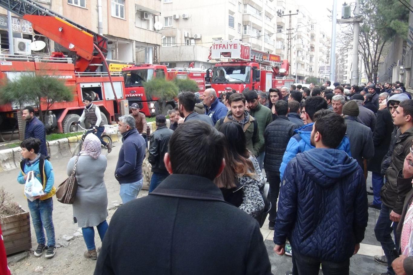 Mardin'in Kızıltepe ilçesinde ev yangını